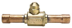 Apollo - 1-1/8" Pipe, Full Port, Brass UL Listed Ball Valve - Inline - Two Way Flow, MNPT x FNPT Ends, Cap Handle, 500 WOG - All Tool & Supply