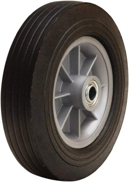 Hamilton - 10 Inch Diameter x 2-3/4 Inch Wide, Rubber on Polypropylene Caster Wheel - 500 Lb. Capacity, 3-1/4 Inch Hub Length, 3/4 Inch Axle Diameter, Ball Bearing - All Tool & Supply