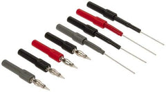 Fluke - Black/Gray/Red Electrical Test Equipment Leads - Use with Digital Multimeters - All Tool & Supply