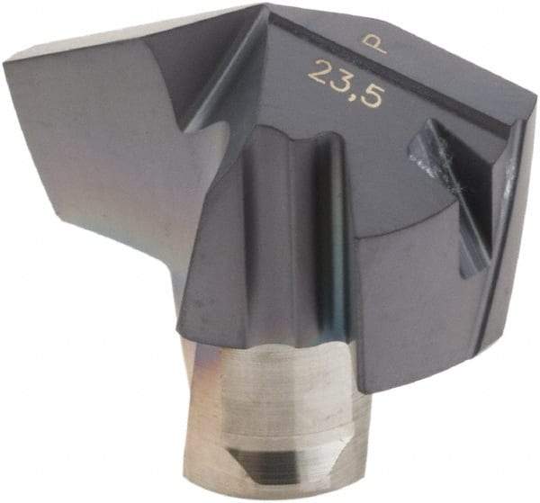 Iscar - Series ICP, 0.925" Diam Grade IC908 140° Replaceable Drill Tip - Carbide, TiAlN Finish, 23 Seat Size, Through Coolant - All Tool & Supply