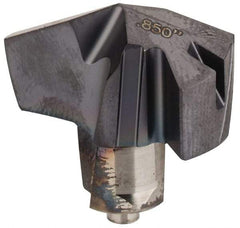 Iscar - Series ICP, 0.85" Diam Grade IC908 140° Replaceable Drill Tip - Carbide, TiAlN Finish, 21 Seat Size, Through Coolant - All Tool & Supply