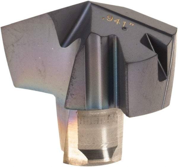 Iscar - Series ICP, 0.941" Diam Grade IC908 140° Replaceable Drill Tip - Carbide, TiAlN Finish, 23 Seat Size, Through Coolant - All Tool & Supply