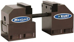 Kurt - 3-1/2" Jaw Width, 4-5/8" High x 8" Long Vise - For Use with 5 Axis Workholding Systems - All Tool & Supply