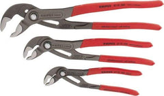 Knipex - 3 Piece Pipe Wrench & Water Pump Plier Set - Comes in Plastic Deep-Drawn Packaging - All Tool & Supply