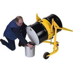 Wesco Industrial Products - 800 Lb Load Capacity, 55 Gal Drum Truck - 35" Wide x 65-1/2" High, 3 Steel Wheels - All Tool & Supply