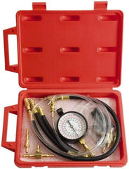 Proto - 2' Hose Length, 0 to 145 psi, Mechanical Automotive Fuel Injection Tester - 1 Lb Graduation - All Tool & Supply