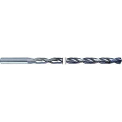 Guhring - 31/64" 135° Spiral Flute Solid Carbide Screw Machine Drill Bit - TiAlN Finish, Right Hand Cut, 318mm Flute Length, 367mm OAL, Straight Shank, Through Coolant - All Tool & Supply