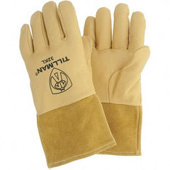 TILLMAN - Welder's & Heat Protective Gloves - 4"CUFF LRG GOLD 1/PR PIGSKIN HD MIG GLOVES - All Tool & Supply