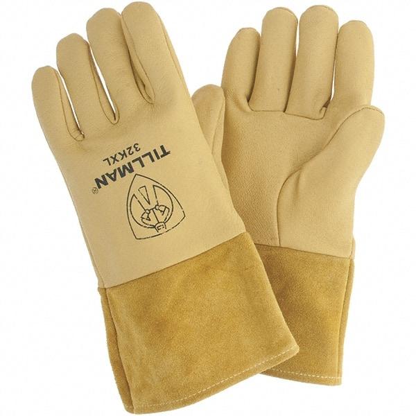 TILLMAN - Welder's & Heat Protective Gloves - 4" CUFF GOLD XL 1/PR PIGSKIN HD MIG GLOVES - All Tool & Supply