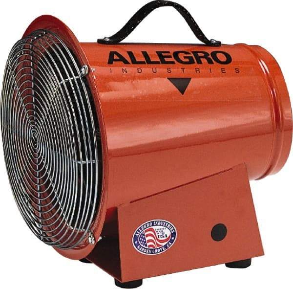 Allegro - 8" Inlet, Electric AC Axial Blower - 0.33 hp, 1,275 CFM, 120 Max Voltage Rating - All Tool & Supply