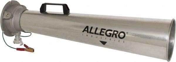 Allegro - 30-1/2 Inch Long, Galvanized Steel Venturi Style Pneumatic Blowers - 1/2 Inch NPT, 7.31 Inch Base Diameter, 7 Inch Face Diameter - All Tool & Supply