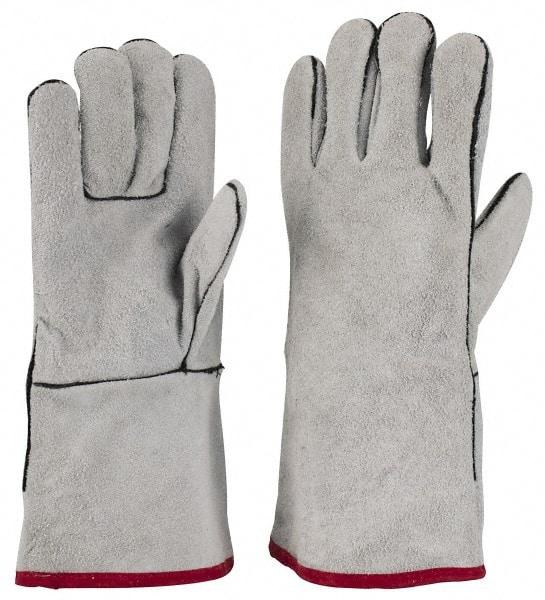 West Chester Protective Gear - Size L Unlined Cowhide Welding Glove - Gauntlet Cuff, Wing Thumb, For General Welding - All Tool & Supply