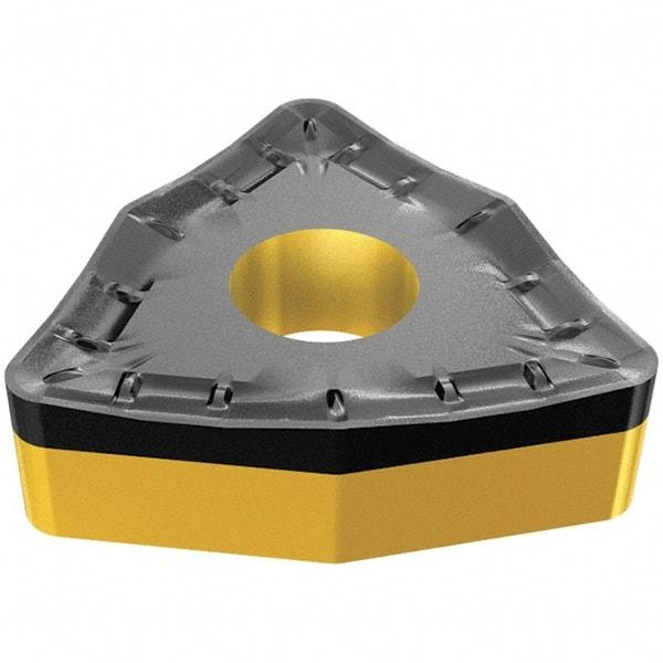 Iscar - WNMM432 NM Grade IC8250 Carbide Turning Insert - TiCN/Al2O3/TiN Finish, 80° Trigon, 1/2" Inscr Circle, 3/16" Thick, 1/32" Corner Radius - All Tool & Supply