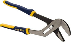 Irwin - 12" OAL, 2-1/4" Jaw Length, Groove Joint Pliers - Serrated Jaw, Straight Head, ProTouch Handles - All Tool & Supply