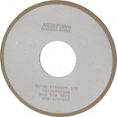 Norton - 4" Diam x 1-1/4" Hole x 1/8" Thick, 150 Grit Surface Grinding Wheel - Diamond, Type 1A1, Very Fine Grade, Resinoid Bond - All Tool & Supply