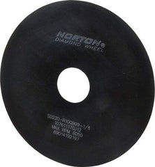 Norton - 6" Diam x 1-1/4" Hole x 1/32" Thick, 220 Grit Surface Grinding Wheel - Diamond, Type 1A1, Very Fine Grade, Resinoid Bond - All Tool & Supply