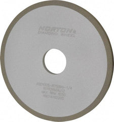 Norton - 6" Diam x 1-1/4" Hole x 1/4" Thick, 100 Grit Surface Grinding Wheel - Diamond, Type 1A1, Fine Grade, Resinoid Bond - All Tool & Supply