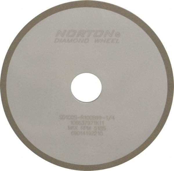 Norton - 7" Diam x 1-1/4" Hole x 1/4" Thick, 100 Grit Surface Grinding Wheel - Diamond, Type 1A1, Fine Grade, Resinoid Bond - All Tool & Supply