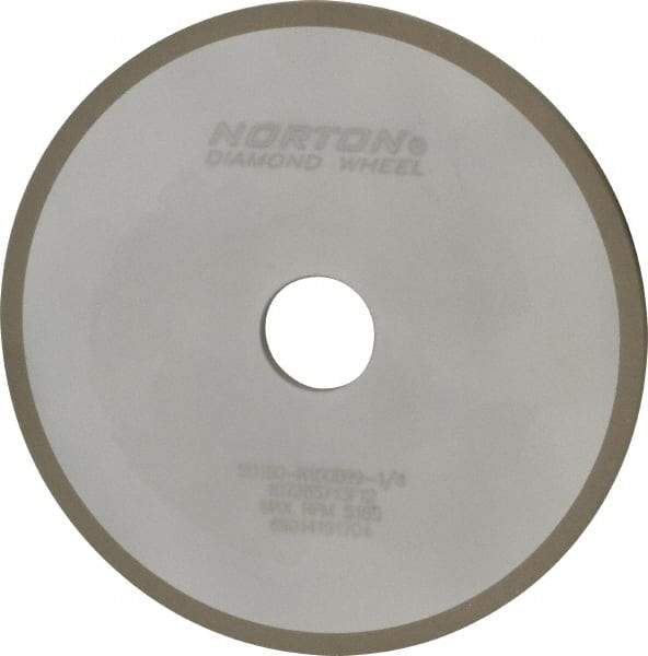 Norton - 7" Diam x 1-1/4" Hole x 1/4" Thick, 180 Grit Surface Grinding Wheel - Diamond, Type 1A1, Very Fine Grade, Resinoid Bond - All Tool & Supply