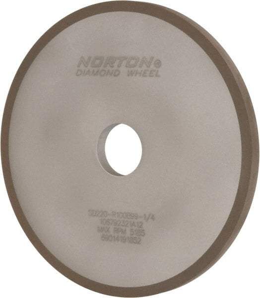 Norton - 7" Diam x 1-1/4" Hole x 3/8" Thick, 220 Grit Surface Grinding Wheel - Diamond, Type 1A1, Very Fine Grade, Resinoid Bond - All Tool & Supply