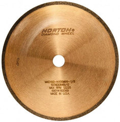 Norton - 5" Diam x 1/2" Hole, 150 Grit Surface Grinding Wheel - Diamond, Type 1A1R, Medium Grade - All Tool & Supply