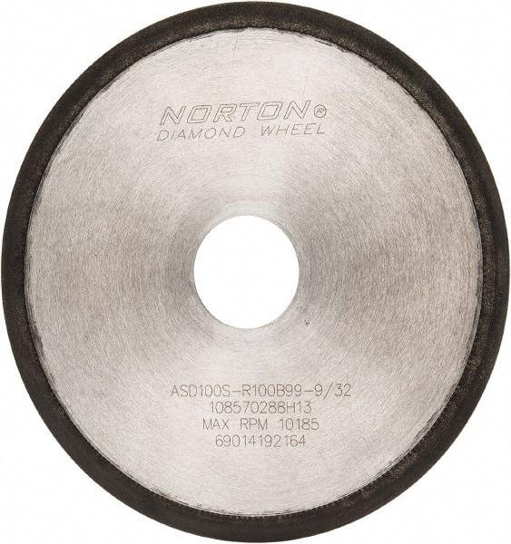 Norton - 6" Diam x 1-1/4" Hole, 100 Grit Surface Grinding Wheel - Type 1A1R, Coarse Grade - All Tool & Supply