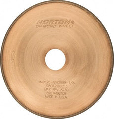 Norton - 7" Diam x 1-1/4" Hole, 120 Grit Surface Grinding Wheel - Diamond, Type 1A1R, Coarse Grade - All Tool & Supply