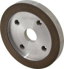 Norton - 6" Diam, 1-1/4" Hole Size, 3/4" Overall Thickness, 120 Grit, Type 6 Tool & Cutter Grinding Wheel - Fine Grade, Diamond, R Hardness, Resinoid Bond - All Tool & Supply