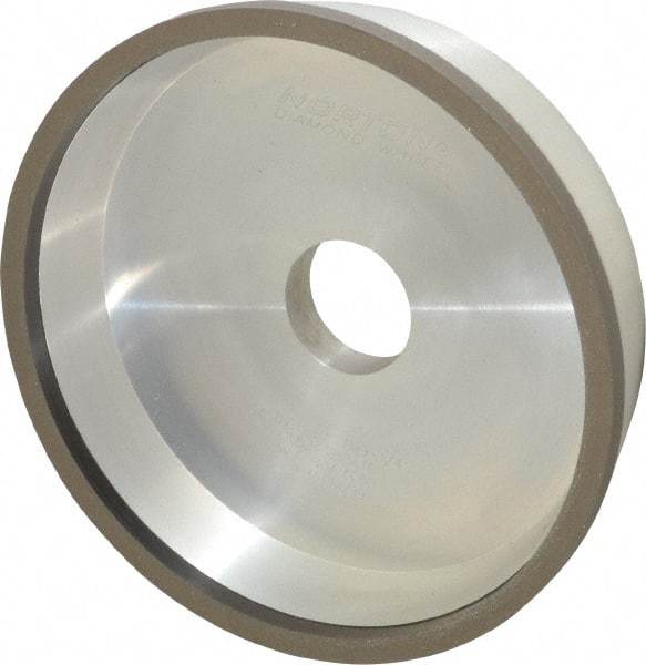 Norton - 6" Diam, 1-1/4" Hole Size, 1-1/2" Overall Thickness, 150 Grit, Type 11 Tool & Cutter Grinding Wheel - Very Fine Grade, Diamond, Resinoid Bond - All Tool & Supply