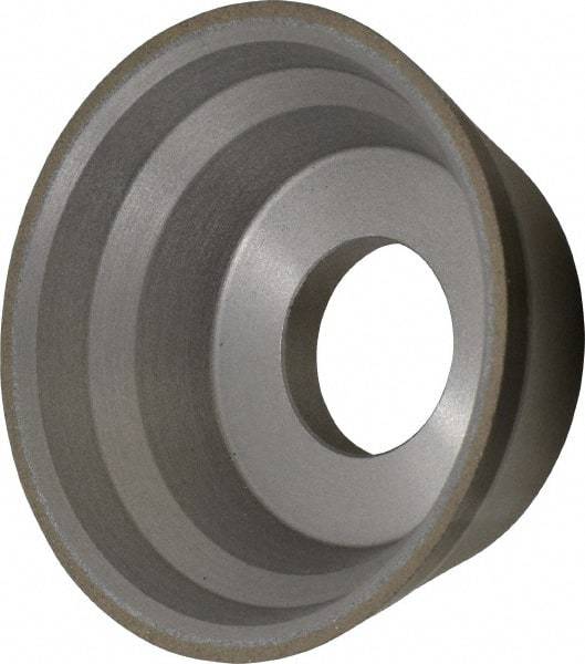 Norton - 3-3/4" Diam, 1-1/4" Hole Size, 1-1/2" Overall Thickness, 100 Grit, Type 11 Tool & Cutter Grinding Wheel - Fine Grade, CBN, Resinoid Bond - All Tool & Supply