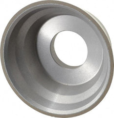 Norton - 3-3/4" Diam, 1-1/4" Hole Size, 1-1/2" Overall Thickness, 220 Grit, Type 11 Tool & Cutter Grinding Wheel - Very Fine Grade, Diamond, Resinoid Bond - All Tool & Supply