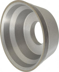 Norton - 3-3/4" Diam, 1-1/4" Hole Size, 1-1/2" Overall Thickness, 220 Grit, Type 11 Tool & Cutter Grinding Wheel - Very Fine Grade, Diamond, Resinoid Bond - All Tool & Supply