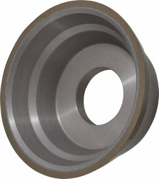 Norton - 3-3/4" Diam, 1-1/4" Hole Size, 1-1/2" Overall Thickness, 150 Grit, Type 11 Tool & Cutter Grinding Wheel - Very Fine Grade, Diamond, Resinoid Bond - All Tool & Supply