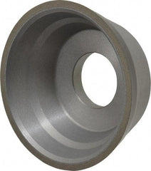 Norton - 3-3/4" Diam, 1-1/4" Hole Size, 1-1/2" Overall Thickness, 100 Grit, Type 11 Tool & Cutter Grinding Wheel - Fine Grade, Diamond, Resinoid Bond - All Tool & Supply