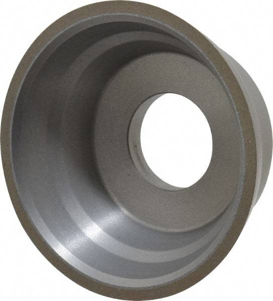 Norton - 3-3/4" Diam, 1-1/4" Hole Size, 1-1/2" Overall Thickness, 150 Grit, Type 11 Tool & Cutter Grinding Wheel - Very Fine Grade, Diamond, Resinoid Bond - All Tool & Supply