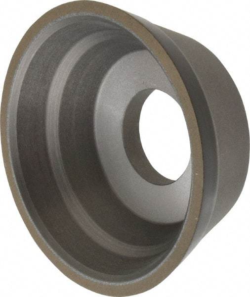 Norton - 3-3/4" Diam, 1-1/4" Hole Size, 1-1/2" Overall Thickness, 180 Grit, Type 11 Tool & Cutter Grinding Wheel - Very Fine Grade, Diamond, Resinoid Bond - All Tool & Supply