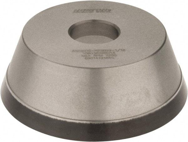 Norton - 5" Diam, 1-1/4" Hole Size, 1-3/4" Overall Thickness, 100 Grit, Type 11 Tool & Cutter Grinding Wheel - Fine Grade, Diamond, Resinoid Bond - All Tool & Supply