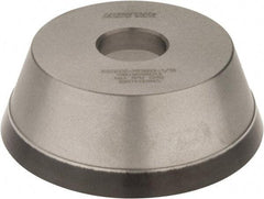 Norton - 5" Diam, 1-1/4" Hole Size, 1-3/4" Overall Thickness, 100 Grit, Type 11 Tool & Cutter Grinding Wheel - Fine Grade, Diamond, Resinoid Bond - All Tool & Supply