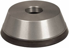 Norton - 5" Diam, 1-1/4" Hole Size, 1-3/4" Overall Thickness, 220 Grit, Type 11 Tool & Cutter Grinding Wheel - Very Fine Grade, Diamond, Resinoid Bond - All Tool & Supply