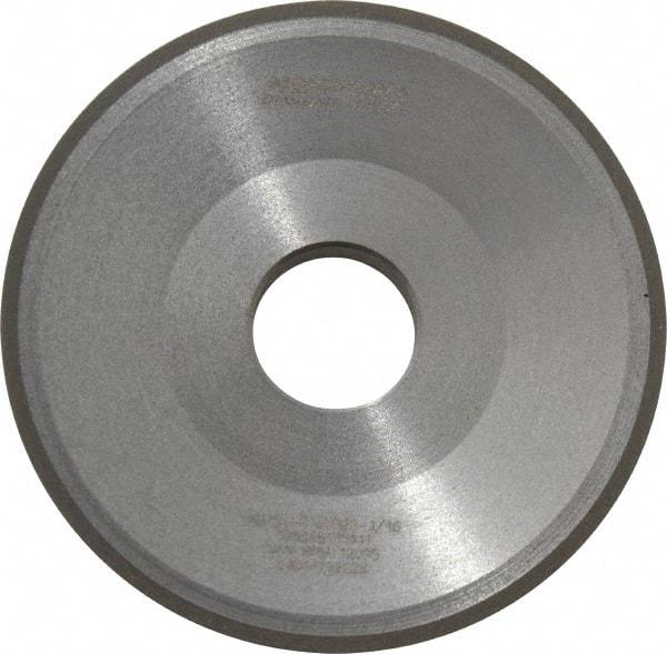 Norton - 3" Diam, 3/4" Hole Size, 7/16" Overall Thickness, 150 Grit, Type 12 Tool & Cutter Grinding Wheel - Very Fine Grade, Diamond, Resinoid Bond - All Tool & Supply