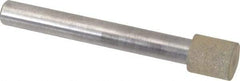 Norton - 3/8" Head Diam x 3/8" Head Thickness CBN Grinding Pin - 1/4" Shank Diam x 2-1/4" Shank Length, Fine Grade, 100 Grit - All Tool & Supply