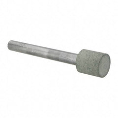 Norton - 1/2" Head Diam x 1/2" Head Thickness CBN Grinding Pin - 1/4" Shank Diam x 2-1/4" Shank Length, Fine Grade, 100 Grit - All Tool & Supply