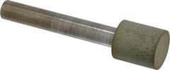 Norton - 1/2" Head Diam x 1/2" Head Thickness Diamond (Abrasive) Grinding Pin - 1/4" Shank Diam x 1-1/2" Shank Length, Very Fine Grade, 220 Grit - All Tool & Supply