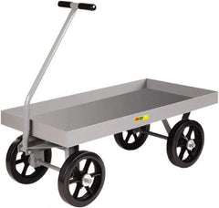 Little Giant - 3,000 Lb Capacity Steel Wagon Truck - Steel Deck, 24" OAW, 48" Platform Length x 18-1/2" Platform Height, Pneumatic Casters - All Tool & Supply