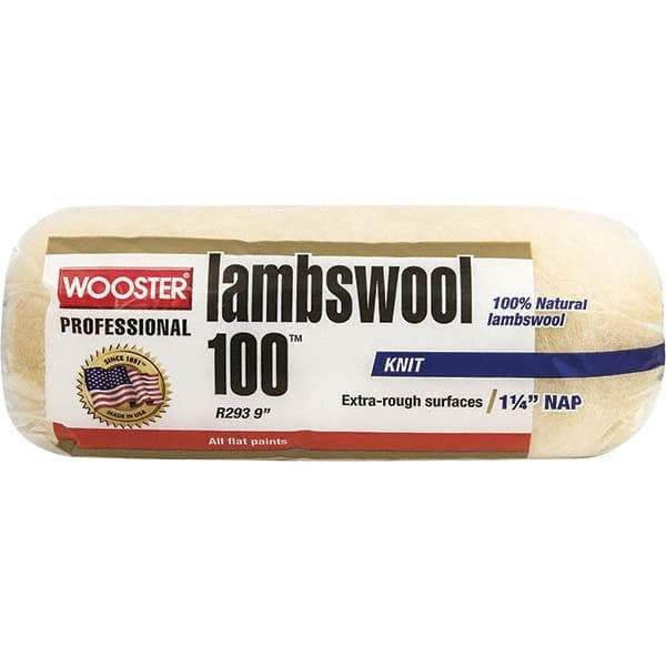 Wooster Brush - 1-1/4" Nap, 9" Wide Paint Roller - Extra-Rough Texture, Lambswool - All Tool & Supply