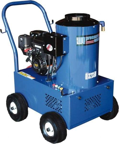 Value Collection - Gas, 6.5 hp, 2,300 psi, 2.9 GPM, Hot Water Pressure Washer - General Triplex Ceramic Plunger, 50' x 3/8" Hose - All Tool & Supply