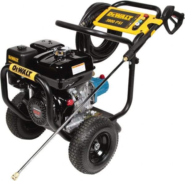 DeWALT - Gas, 8.5 hp, 3,800 psi, 3.5 GPM, Cold Water Pressure Washer - CAT Triplex, 50' x 3/8" Hose - All Tool & Supply