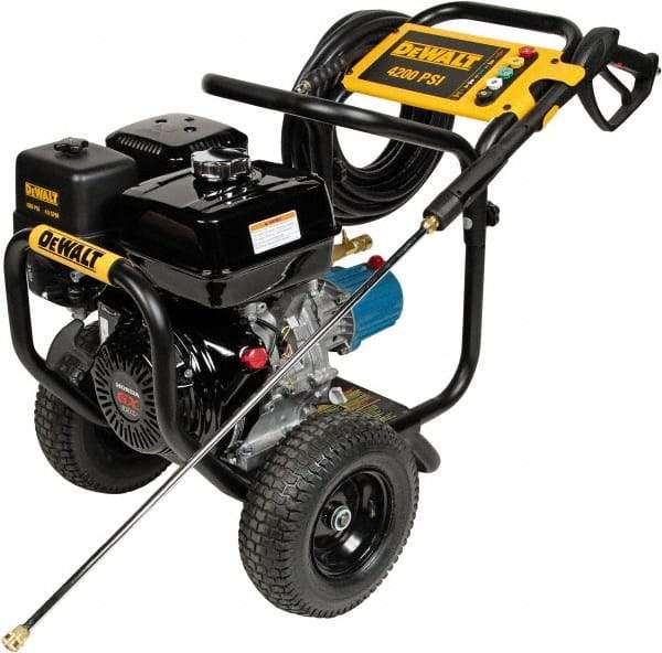 DeWALT - Gas, 11.7 hp, 4,200 psi, 4 GPM, Cold Water Pressure Washer - CAT Triplex, 50' x 3/8" Hose - All Tool & Supply