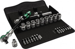 Wera - 1/2" Drive Standard Socket Set - 3/8 to 13/16" - All Tool & Supply