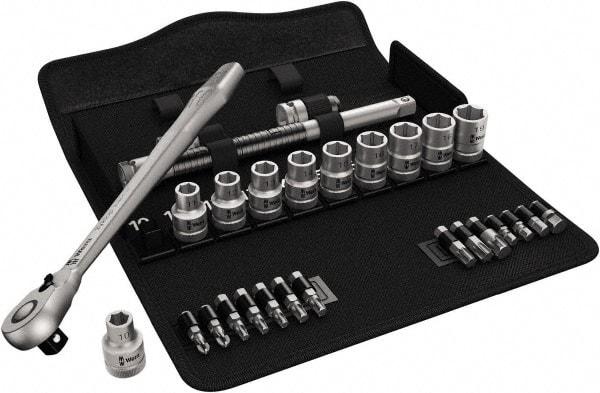 Wera - 1/2" Drive Standard Socket Set - 10 to 19mm - All Tool & Supply